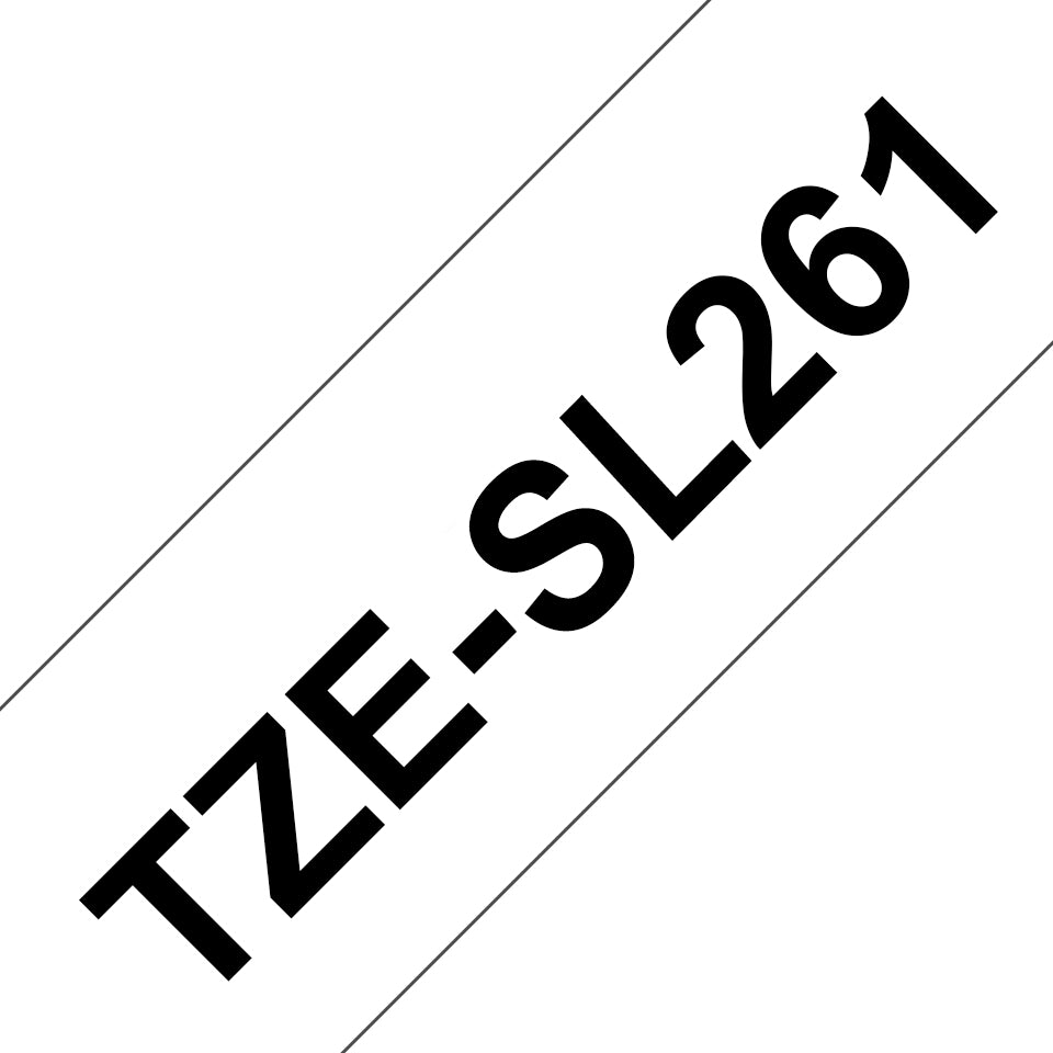 Brother Schriftband – 36 mm × 8 m, weiss, schwarz, TZe