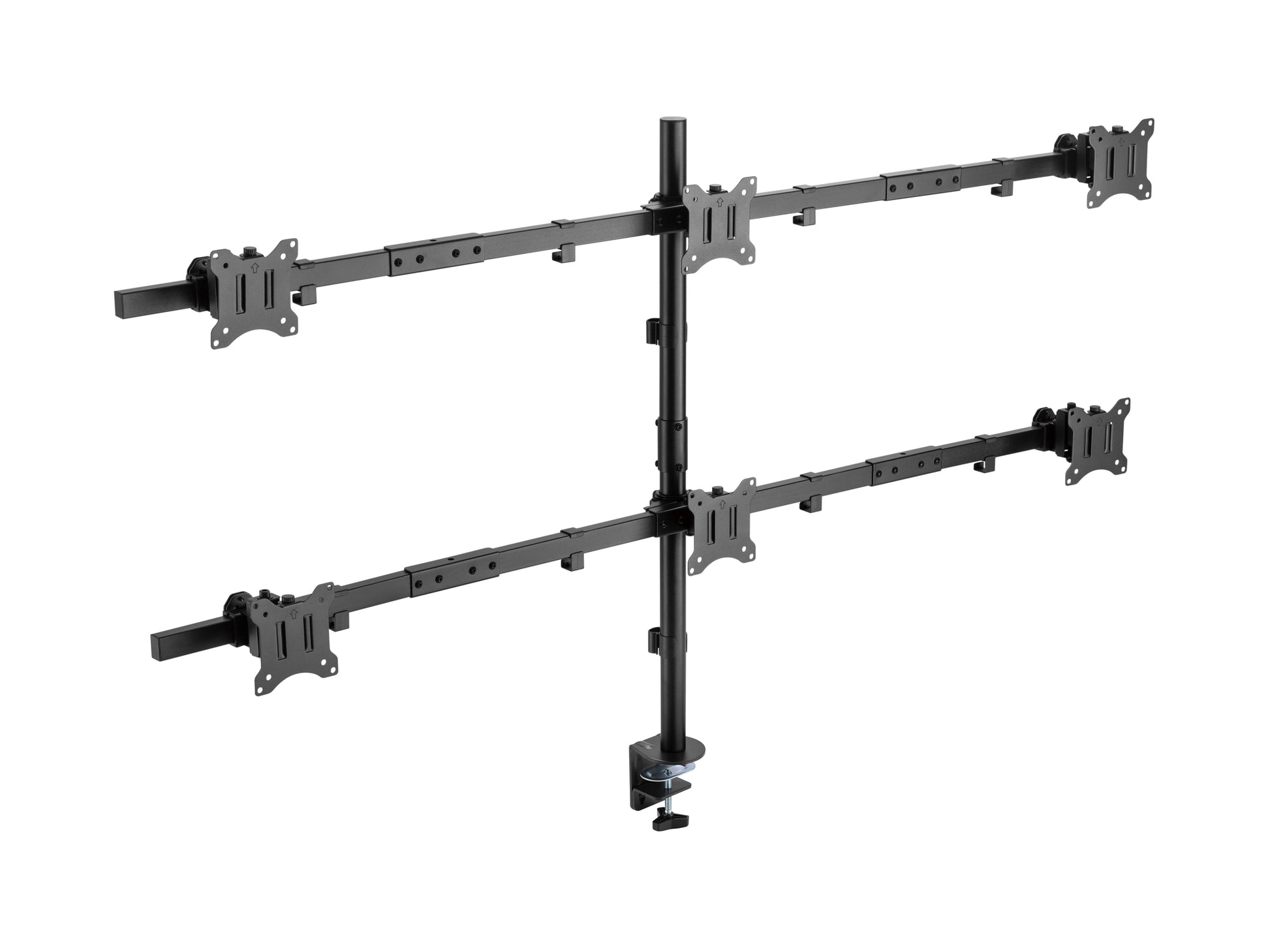 Equip 650160 – Monitorarm, 6 Monitore, bis 32", VESA 75 × 75/100 × 100 mm, schwenkbar