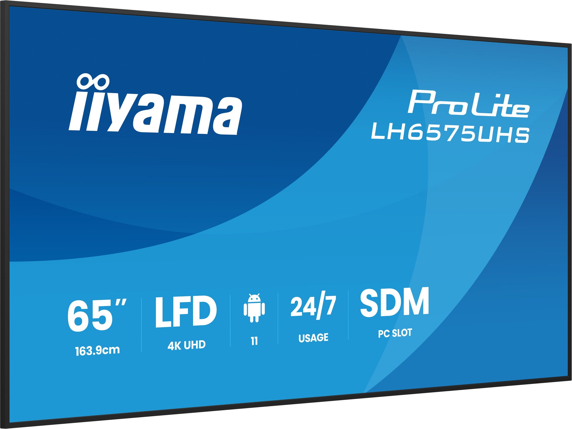 iiyama ProLite LH6575UHS-B2AG – Signage-Display, 64,5", Ultra HD 4K, 500 cd/m²