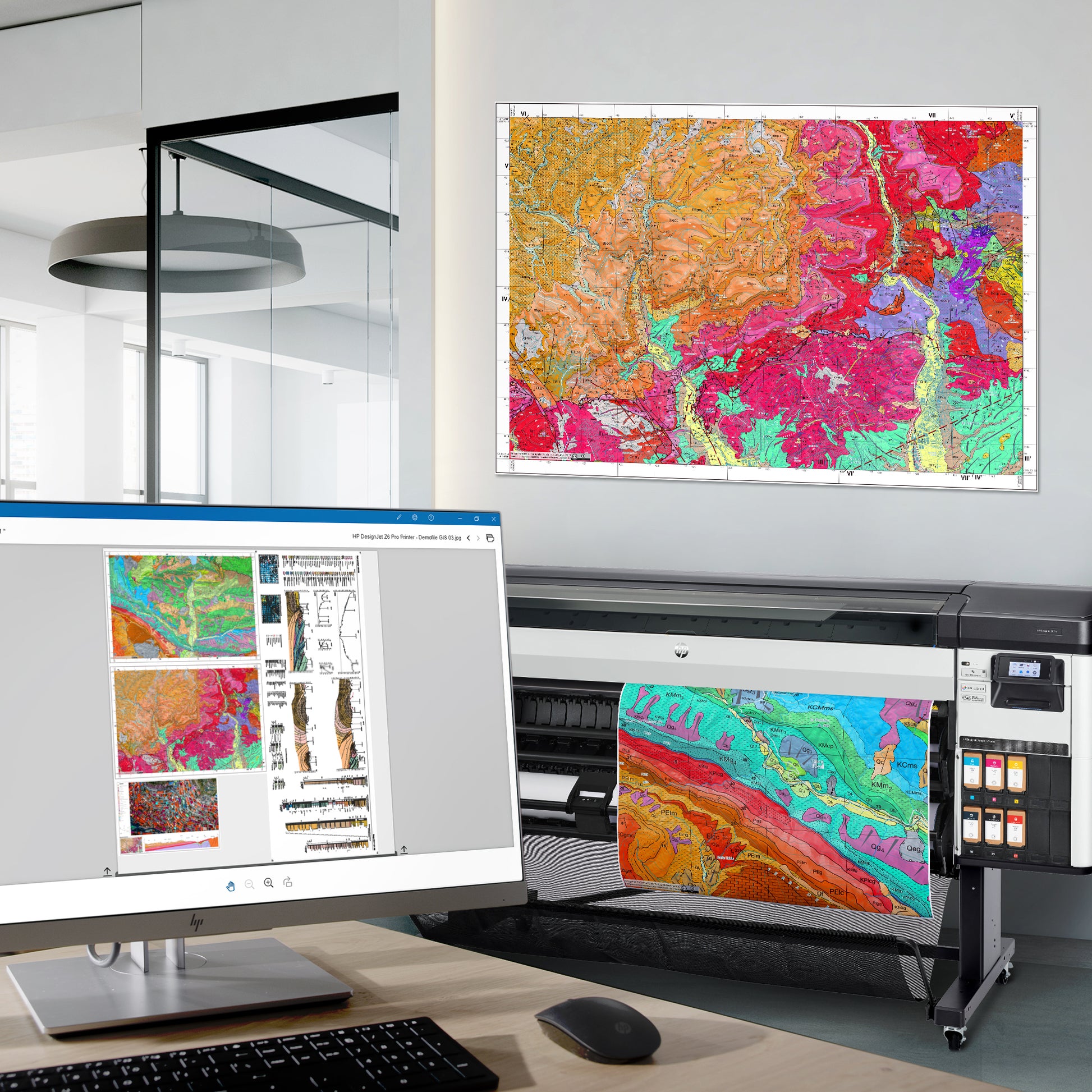 HP DesignJet Z6 Pro 64 Zoll – Grossformat-Plotter, 64" (1'626 mm), LAN