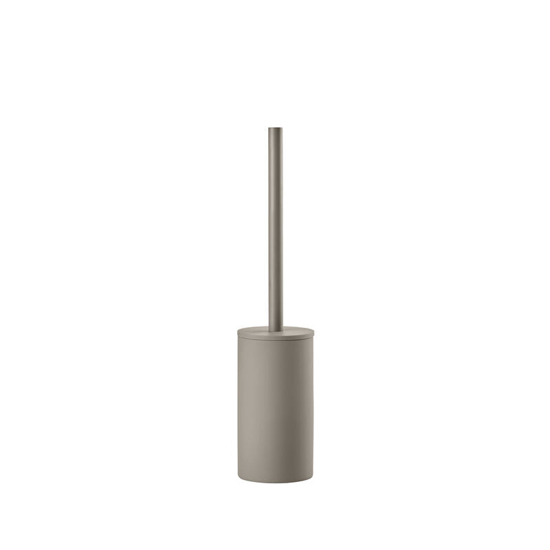 Zone Denmark WC-Bürstenset – Keramik, Stahl, Taupe, H 44,8 cm, Ø 8,4 cm