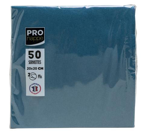 PRONAPPE PRO nappe Servietten blau – 20 × 20 cm, 2-lagig – 50 Stück