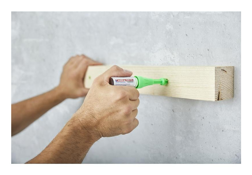 Edding Bohrloch-Spraymarker – für Bohrlöcher 3–13 mm, bis 50 mm Tiefe – neongrün