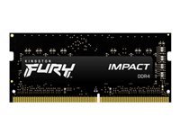 Kingston Technology Kingston FURY Impact – SO-DIMM – 32 GB DDR4 3200 MT/s SO-DIMM CL20, 1×32 GB, Schwarz