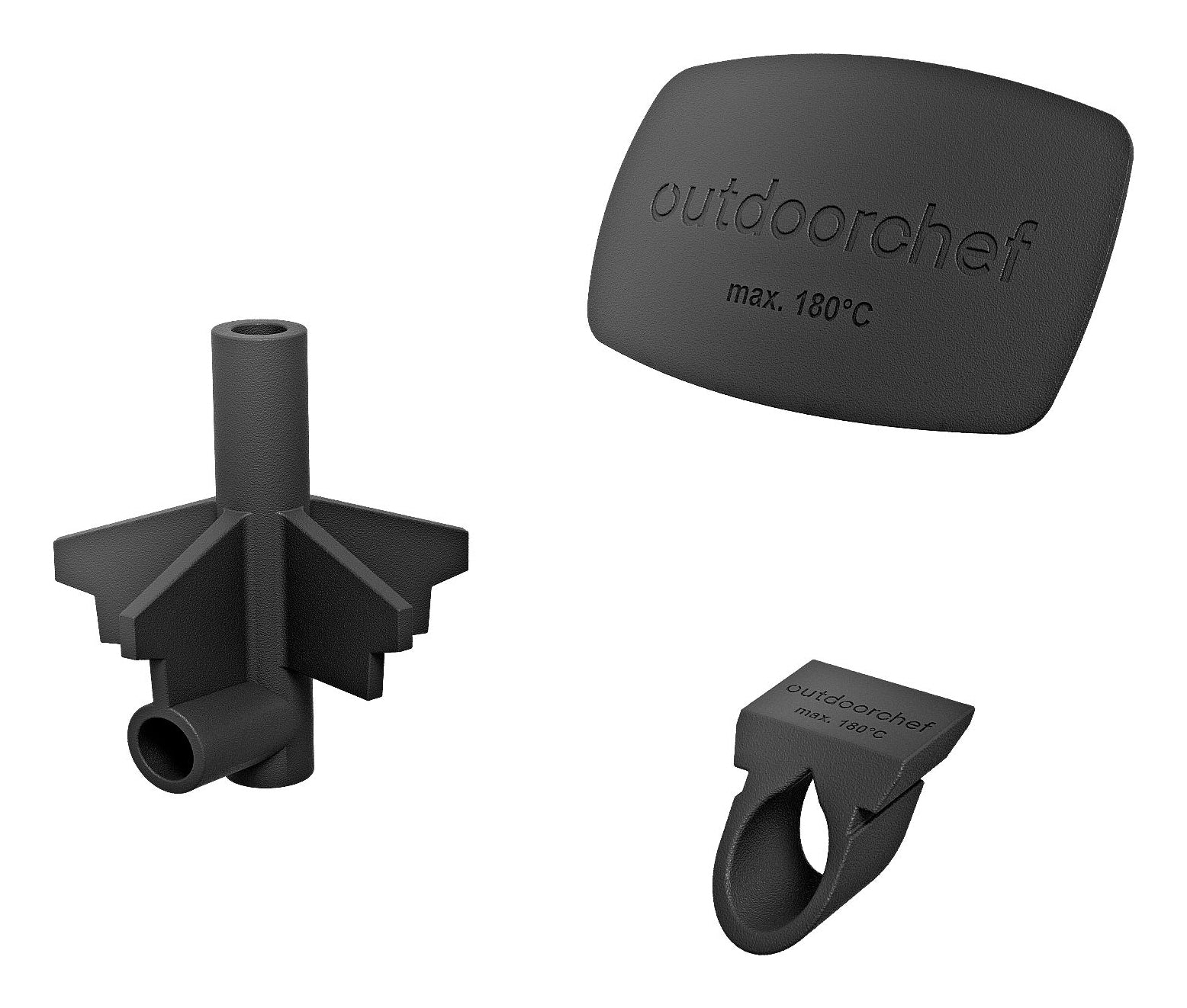 OUTDOORCHEF Raucherkiste – 11,0 × 11,0 × 10,0 cm, Schwarz – für Smoke
