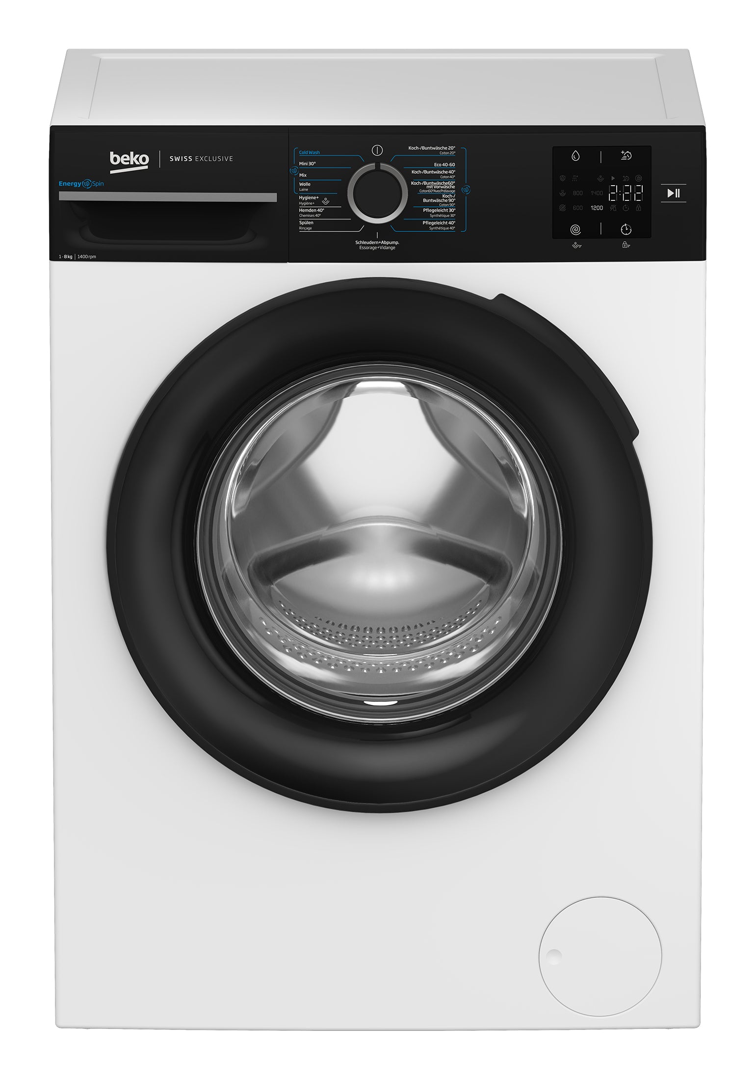 Beko Waschmaschine WM218 – 8 kg, 1400 U/min, Invertermotor, Energieklasse A – weiss
