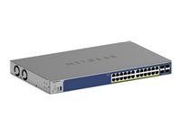 NETGEAR GS728TXP – Managed Switch – 24×10G, 4×SFP+, L2/L3, PoE+, 19" Rack