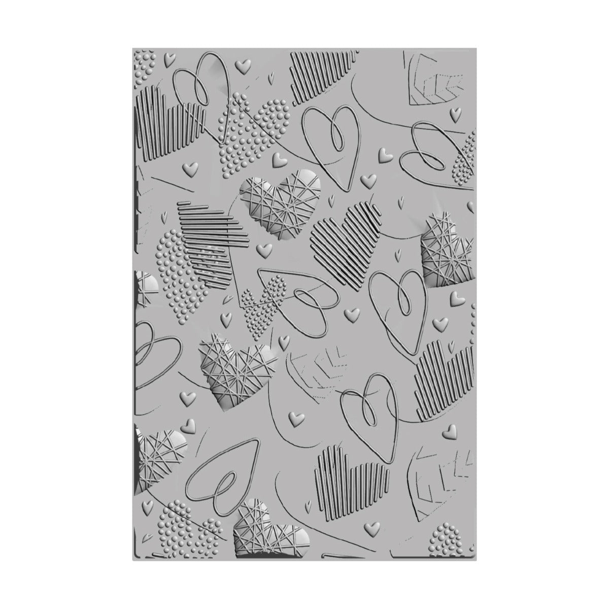 Sizzix Prägeschablone – Herzen – 15,9 × 10,8 cm