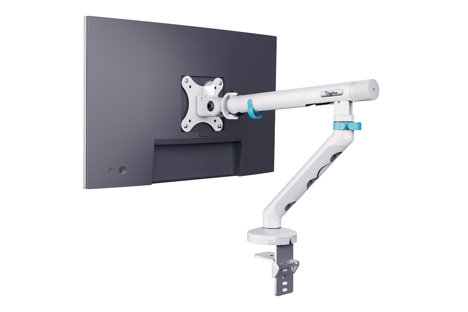 Digitus Monitorarm Tischhalterung – Klemme/Durchführung – bis 35" – VESA 75×75/100×100 mm – für Monitore