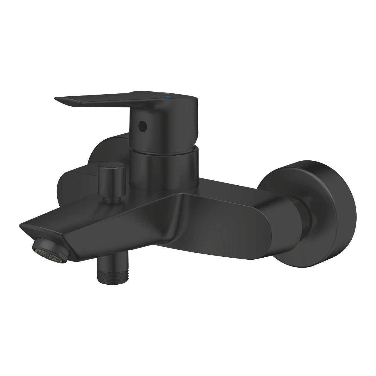 GROHE Start Badebatterie – 17×15,6×9,6 cm, Metall, Einhebelmischer (Aufputz), Schwarz