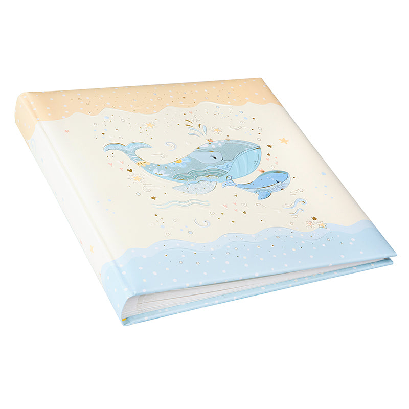 Goldbuch Babyalbum Blue Whale – für 100 × 150 mm, hellblau, Pergamin, 300 × 310 mm