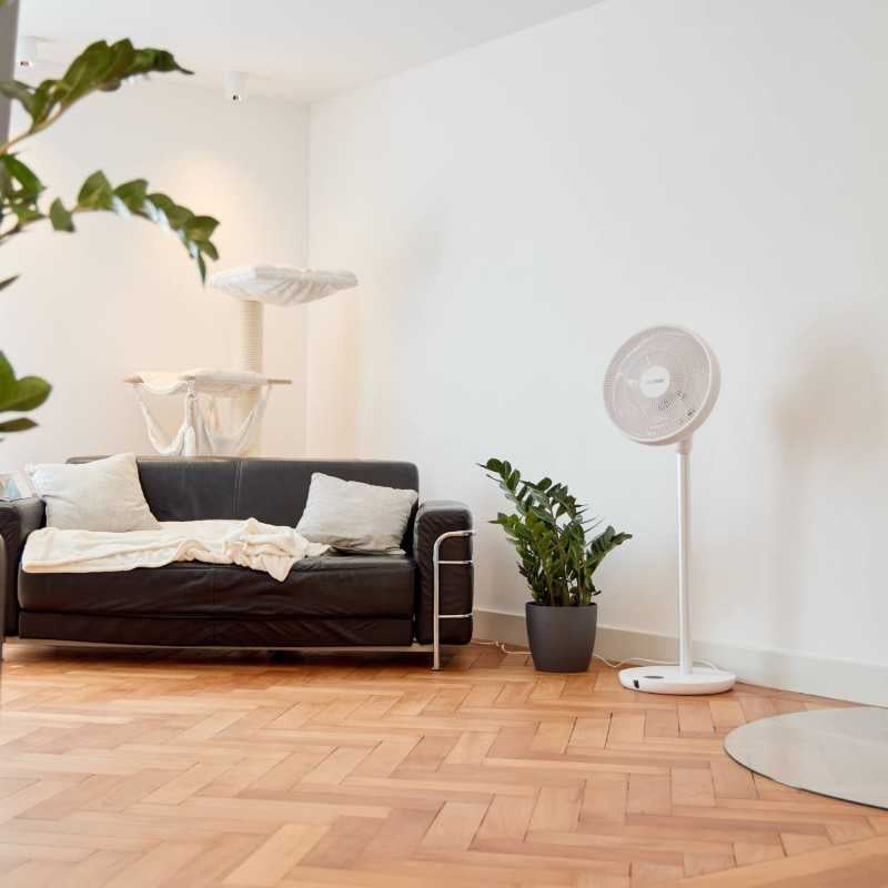 Ecofort Standventilator ecoQ SilentAir Grande – 13 Stufen, oszillierend, Timer, Fernbedienung, 28 W, 58 dB(A)