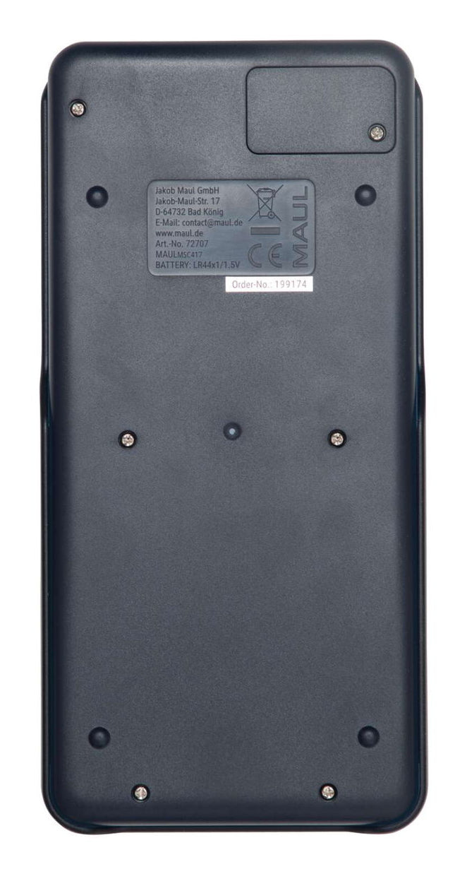 MAUL Wissenschaftlicher Taschenrechner MSC 417 – 12-stellig – Solar/Batterie – Schwarz