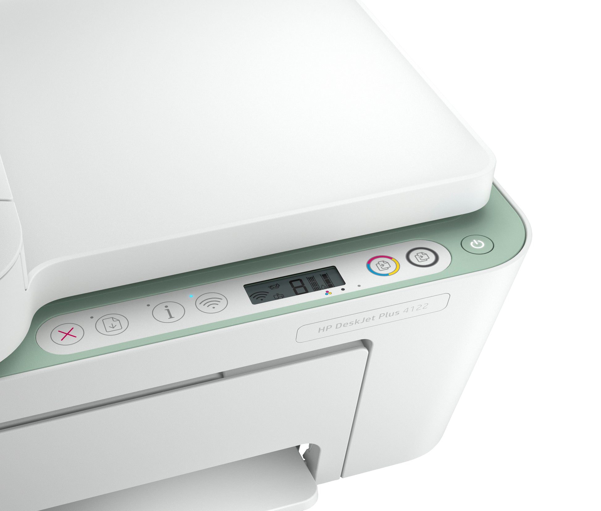 HP DeskJet Plus 4122 – Farbtintenstrahl-Multifunktionsdrucker, A4, 4-in-1, Duplex, ADF, WLAN, AirPrint, Mopria