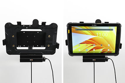 Brodit Fahrzeug-Dock für Zebra ET45 10", ET40 10" – Eingebautes Ladegerät, VESA 75×75 – Schwarz
