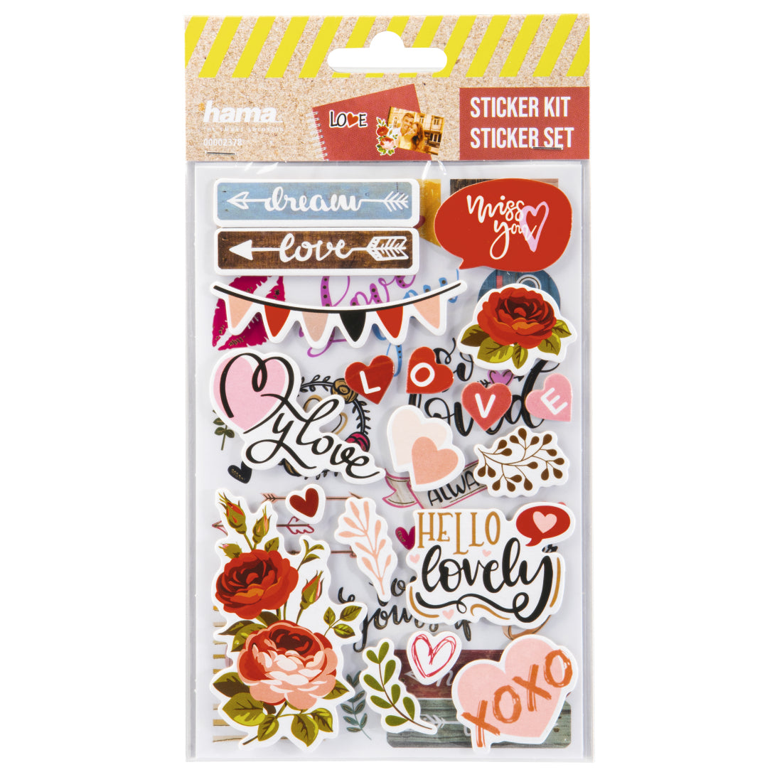 Hama Schmucketiketten – Motive sortiert – Papier, 2 Bogen, 125 × 220 mm