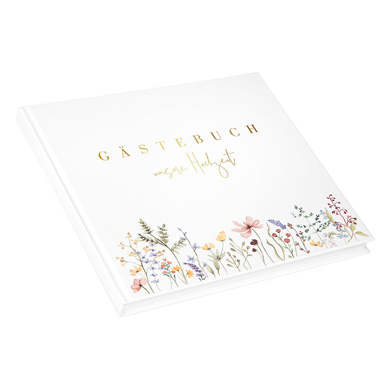 Goldbuch Gästebuch – 100 Seiten – 245 × 225 mm – Hardcover, mehrfarbig