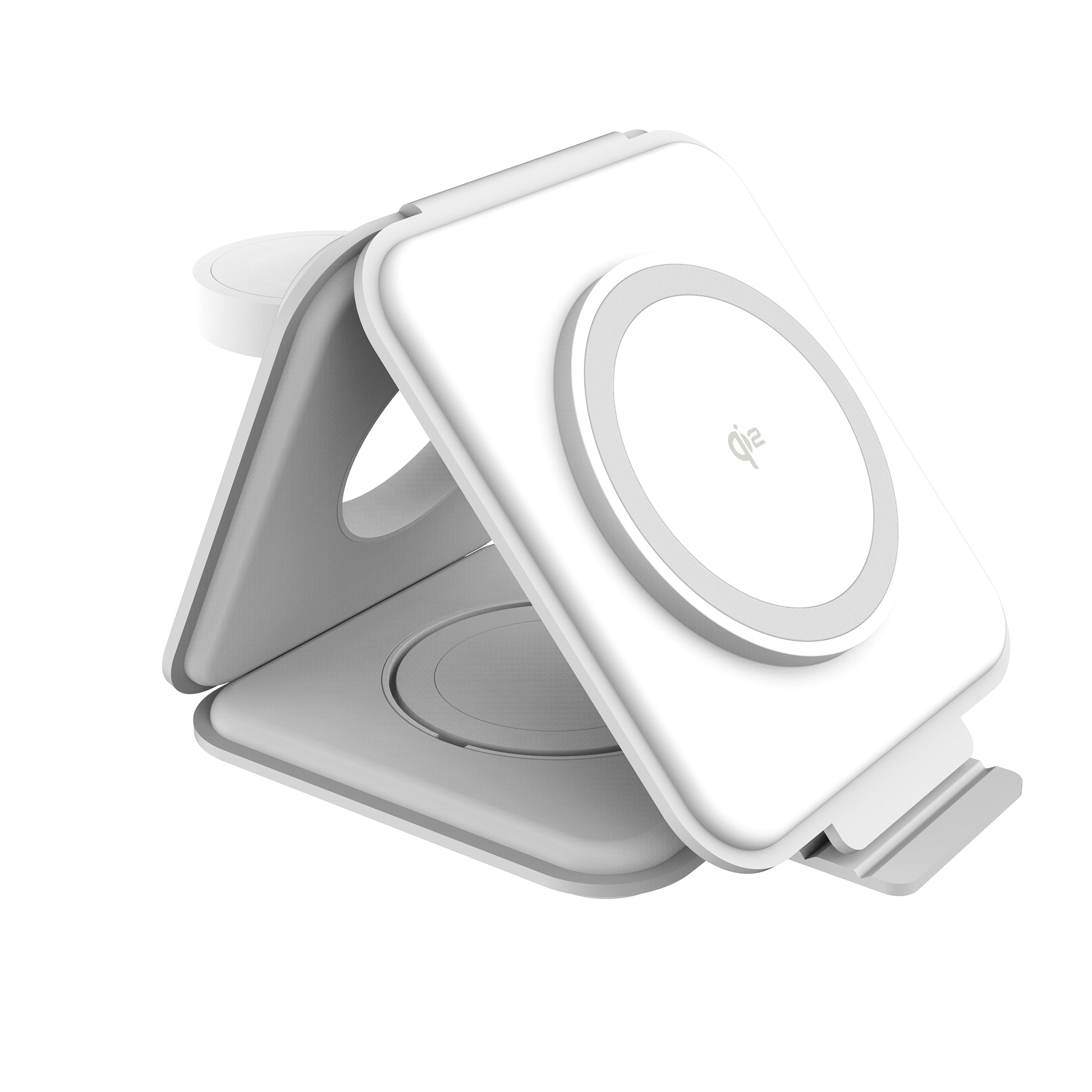 j5create QI2 Ladestation – Qi, magnetisch, kabellos – für Smartphones, Smartwatch, True-Wireless-Kopfhörer