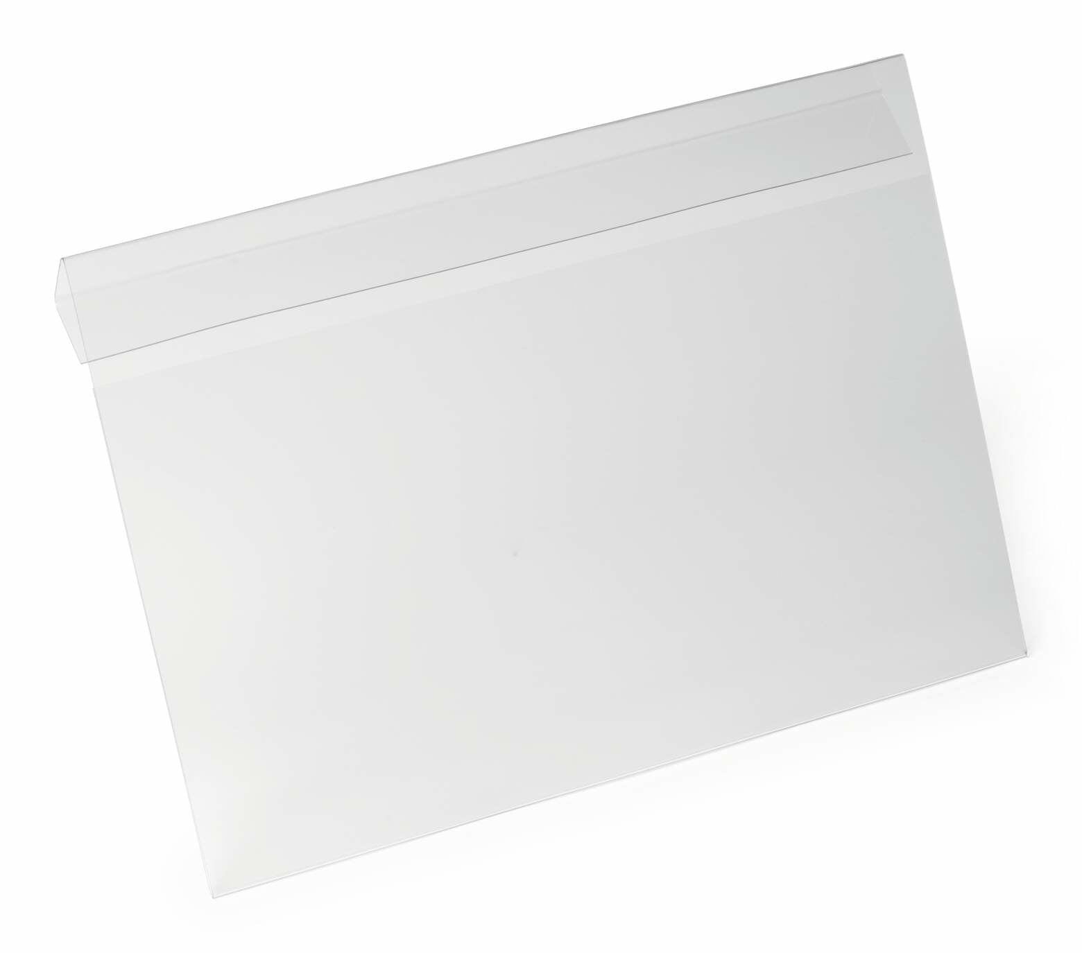 Durable Kennzeichnungstaschen Hard Cover – 297 × 210 mm, transparent, wiederablösbar, für A4 quer, 10er-Pack