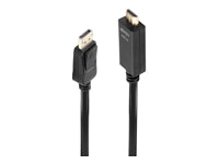 Lindy DisplayPort (Stecker) auf HDMI (Stecker) Adapter, DP 1.2, 4K@30 Hz, 1 m, passiv