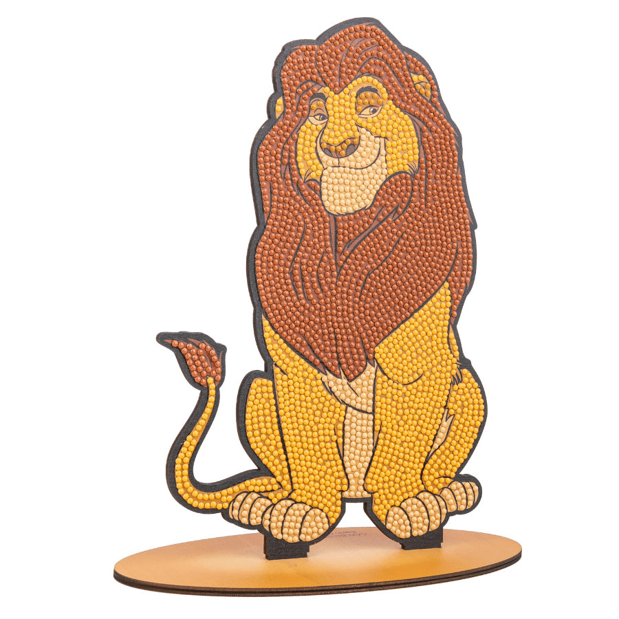 CRAFT Buddy Crystal Art XL Buddy – Bastelset – Mufasa – 25 cm – ab 6 Jahren