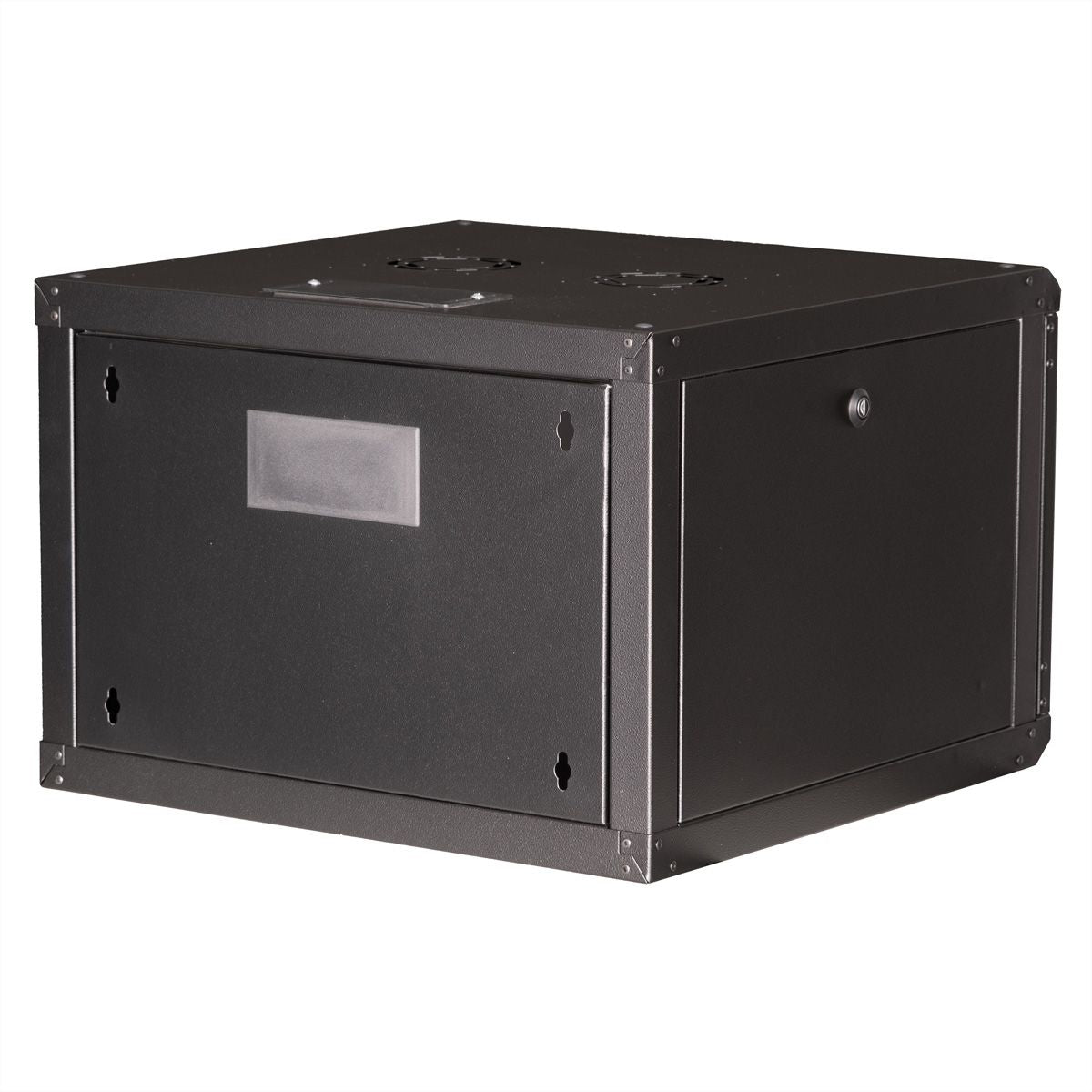 ROLINE Pro 7 HE – 19" Wandverteiler 7U, IP20, abschliessbar, 600 × 600 × 418 mm, schwarz, Stahl