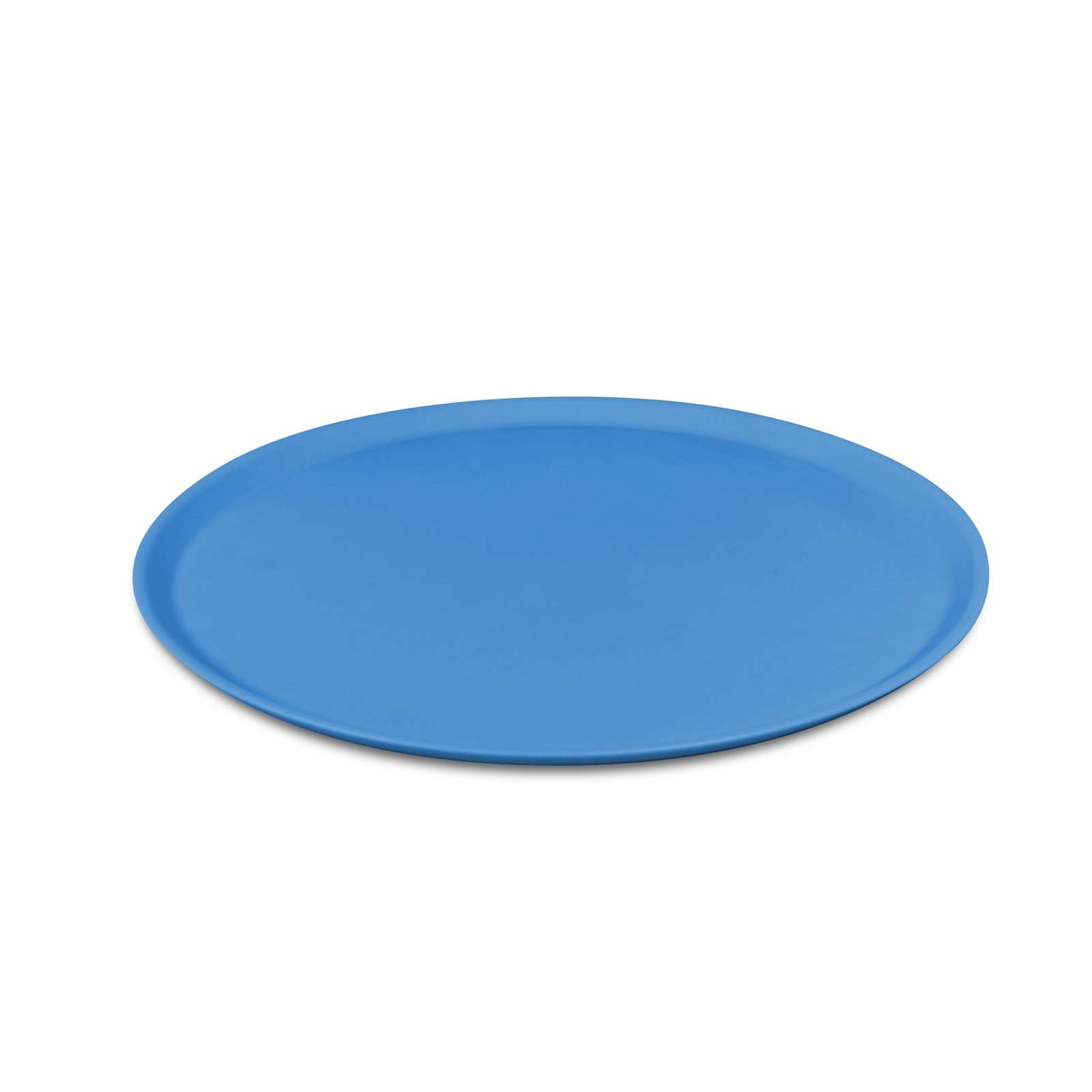 Koziol Speiseteller NORA – Ø 25,5 cm, Kunststoff (biozirkulär), Blau, spülmaschinenfest, BPA-frei