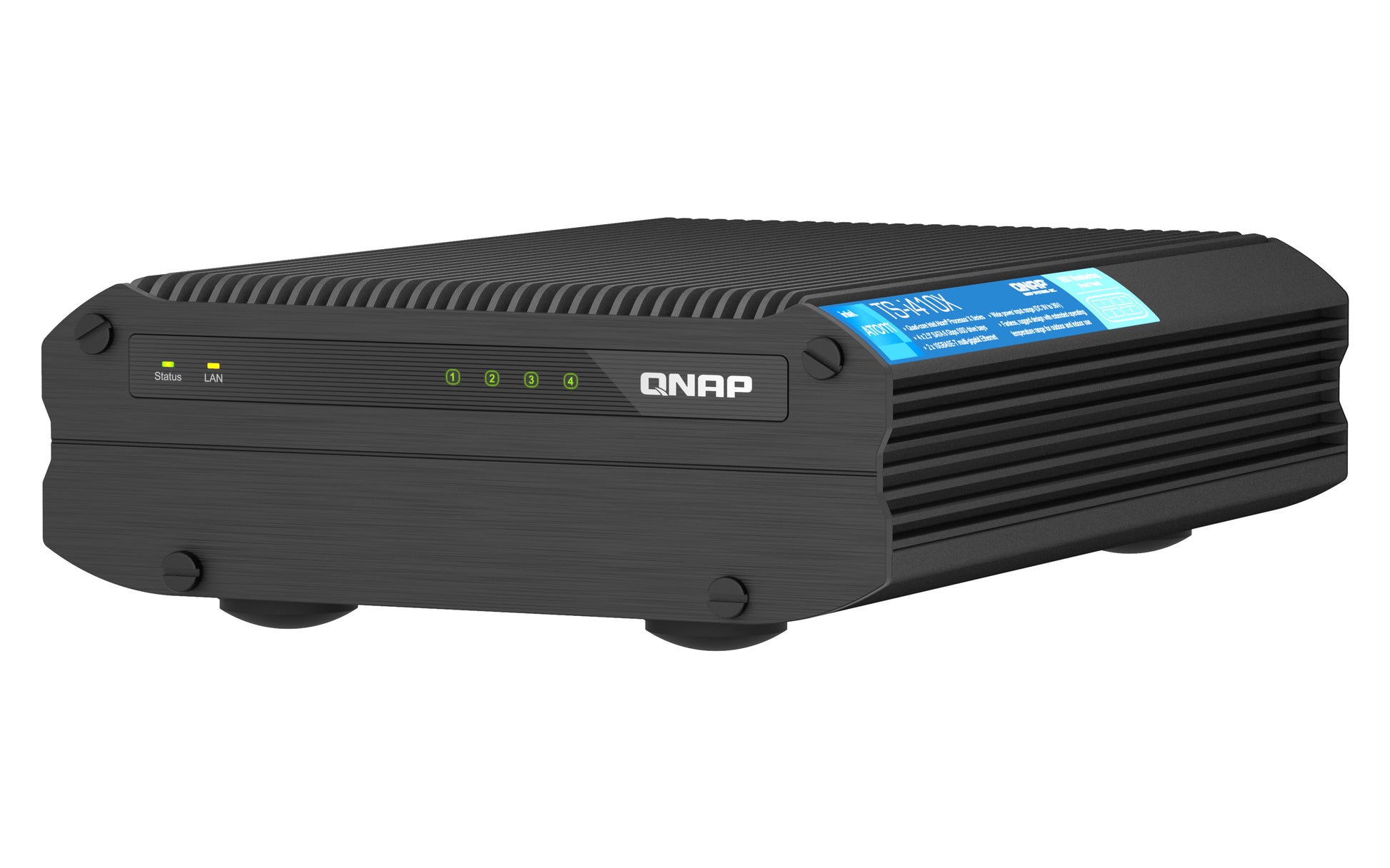 QNAP TS TS-I410X Speichergerät – Ethernet, Schwarz