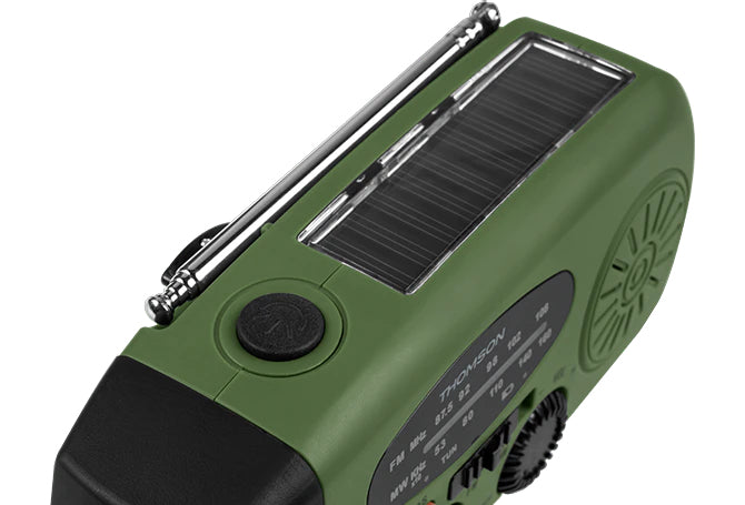 Thomson RT260 – Tragbares Radio, AM/UKW, USB-C, IPX3, 2'000 mAh Akku – Grün