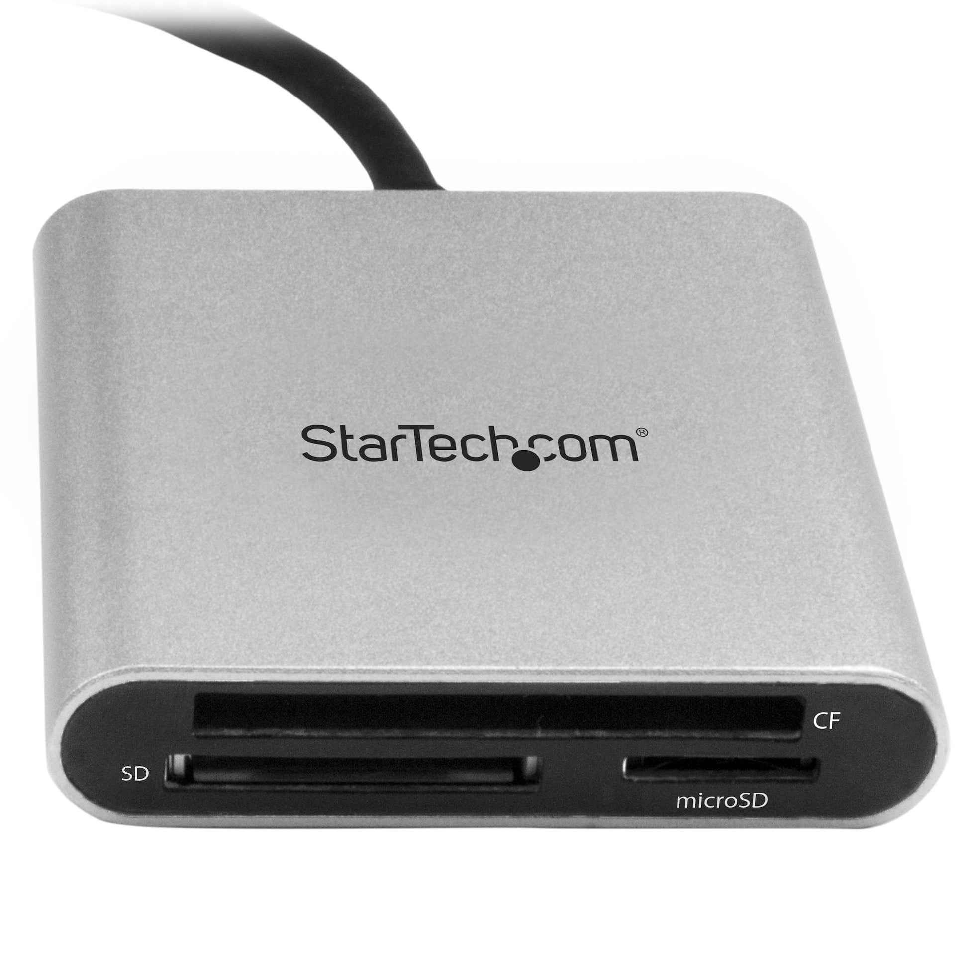 StarTech.com USB-Kartenleser USB-C – SD, microSD, CF, MMC – USB 3.2 Gen 1 (5 Gbit/s) – Schwarz/Silber