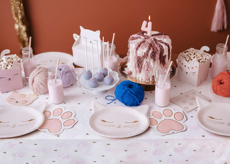 PartyDeco Servietten Katzenpfoten – 31 × 29 cm – 12 Stück