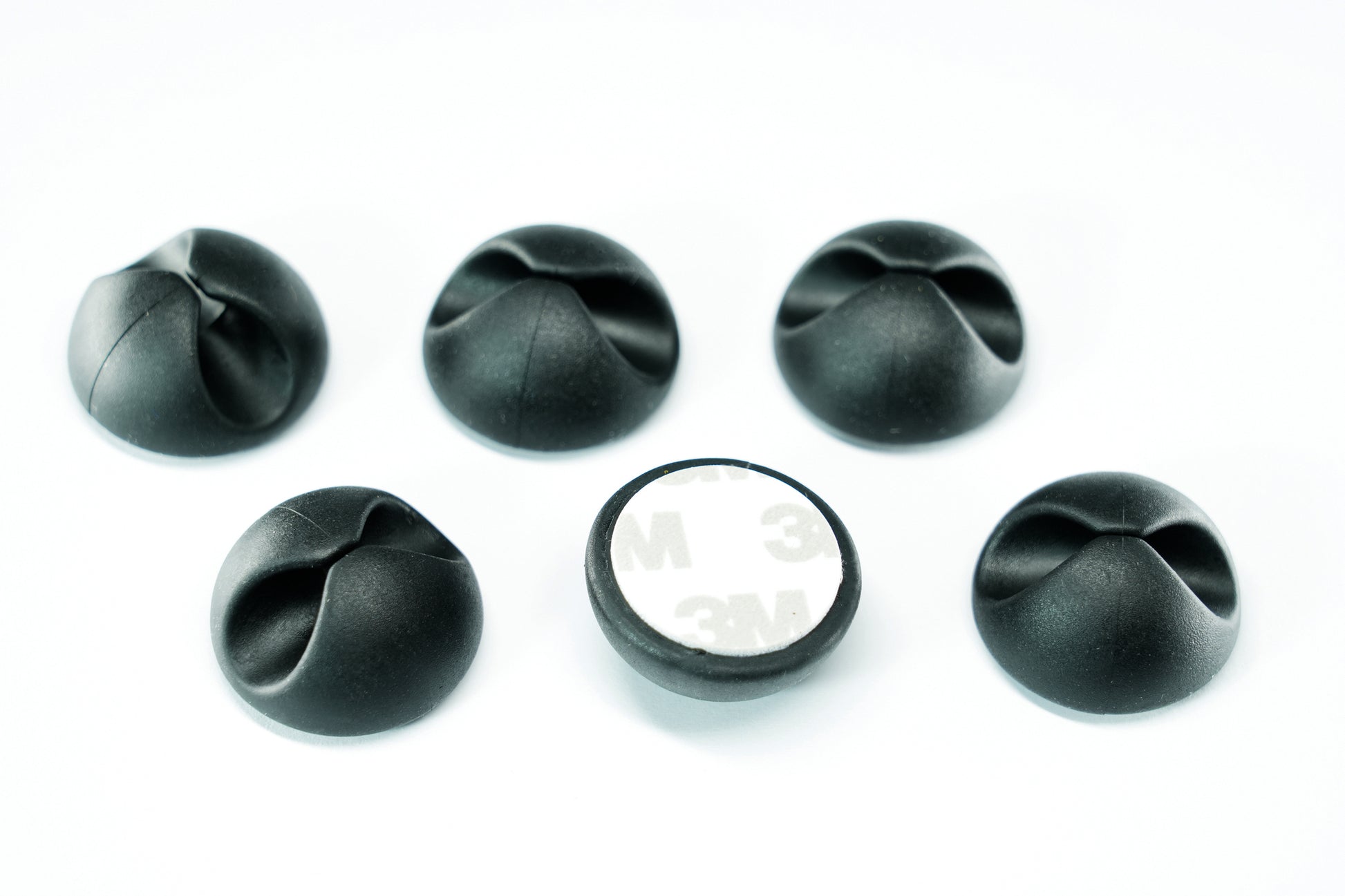 M. Schönenberger Kabelhalter, Befestigungssockel, TPR, 6er-Pack – Schwarz