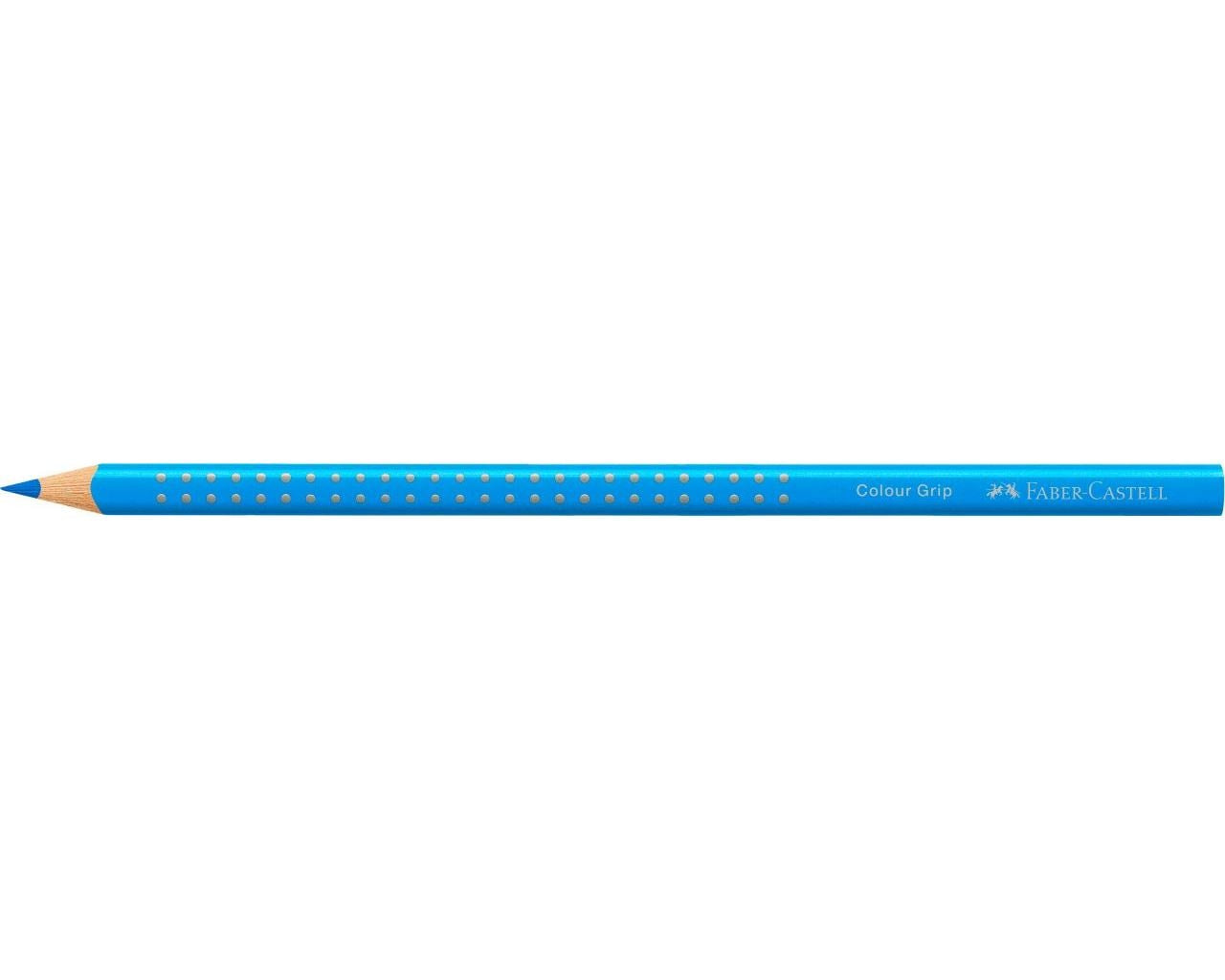 Faber-Castell Buntstifte Colour Grip – Aquarell, Dreikant, Einzelstift Neon Blau