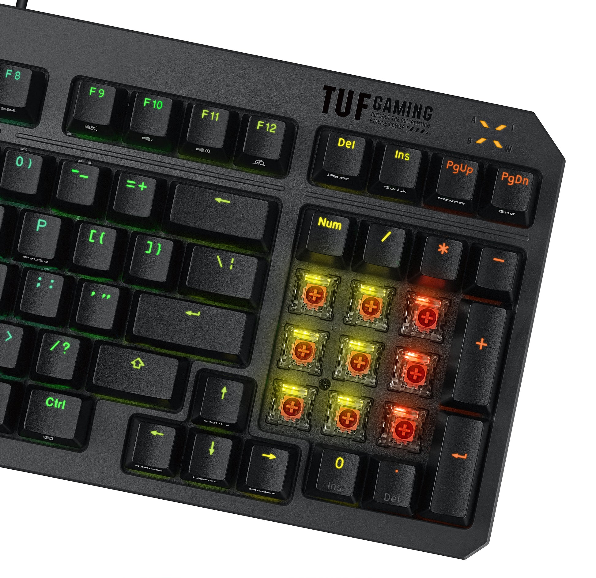 ASUS TUF Gaming K3 Gen II – Gaming-Tastatur – Mechanisch – Kabelgebunden, USB-A – RGB – Schwarz