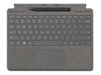 Microsoft Type Cover – Tastatur, CH-Layout (DE-CH), mit Touchpad, Platin – für Surface Pro 11, 10 & 9 und andere