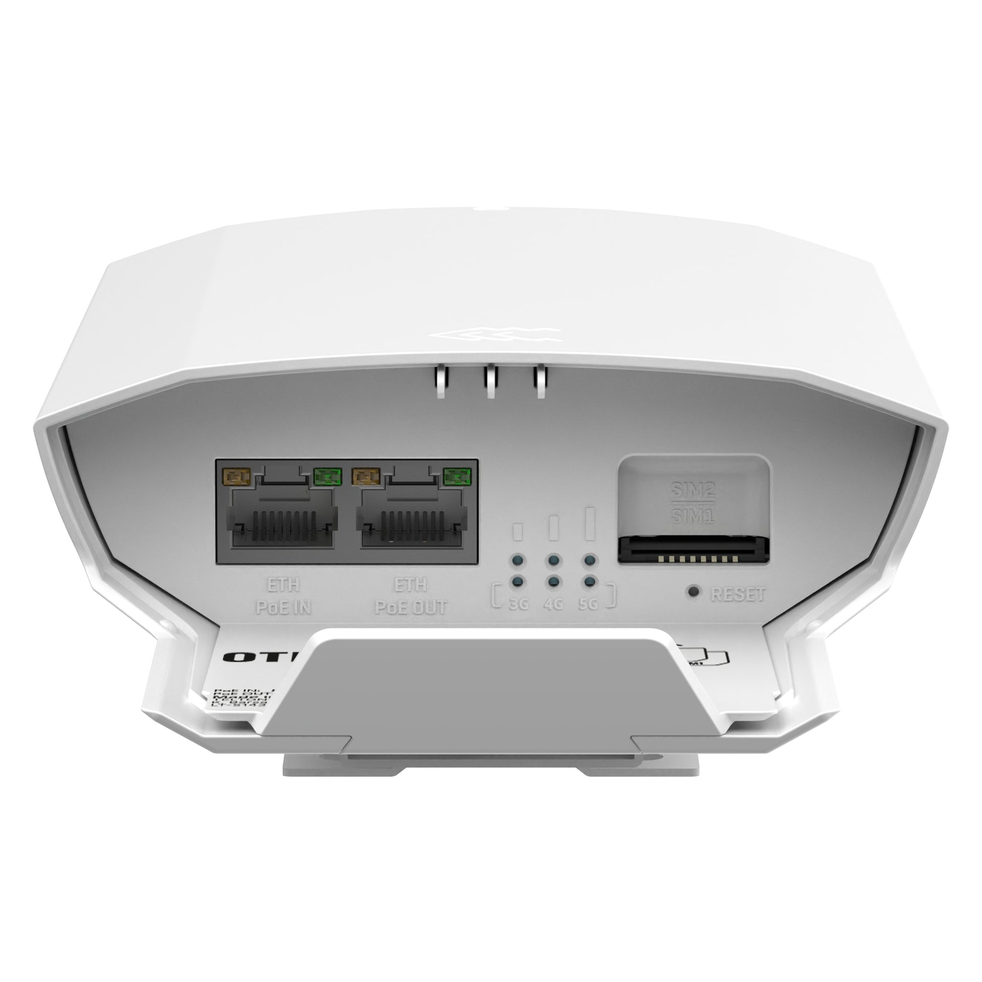 Teltonika OTD500 – 5G Router, 2× GbE (PoE-in/PoE-out), SIM-Slot, IP55 Outdoor, Weiss