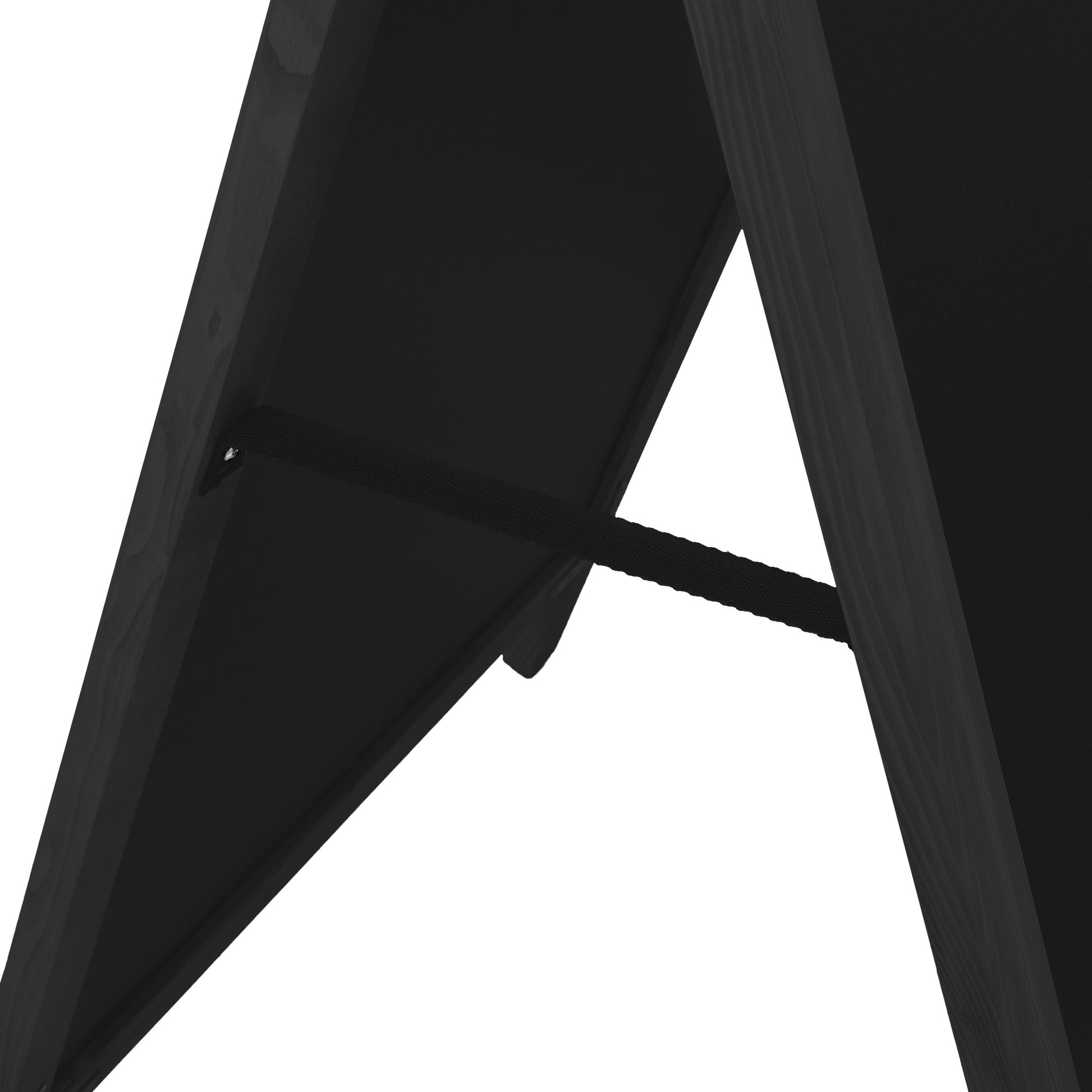 Europel Kundenstopper – 660 × 1'040 mm – Kieferholzrahmen, Verbundholz, schwarz – doppelseitig, für Kreidemarke