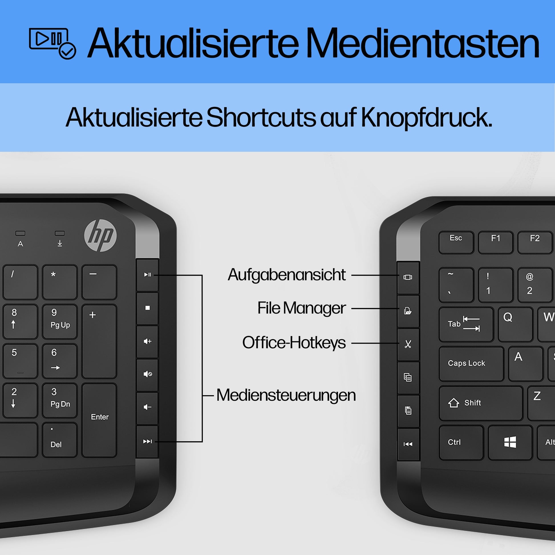 HP Pavilion 200 – Tastatur- und Maus-Set – Kabelgebunden – QWERTZ (DE) – Schwarz