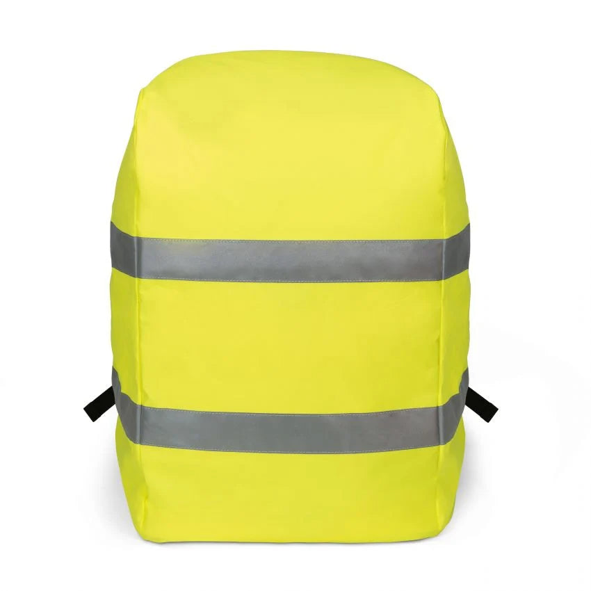 DICOTA Rucksack-Regenschutz – reflektierend, wasserfest – für Rucksäcke bis 610×290×388 mm – 65 l – Gelb
