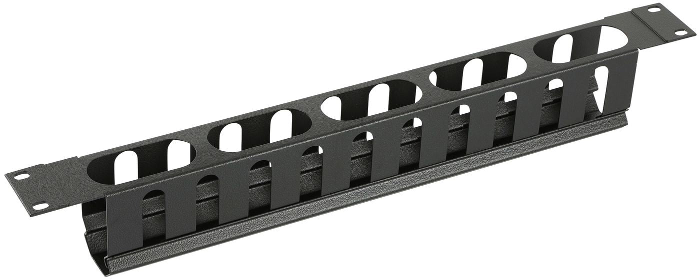 Lanview 19" Rangierpanel, 1U, Stahl, 482×72×44 mm – Schwarz