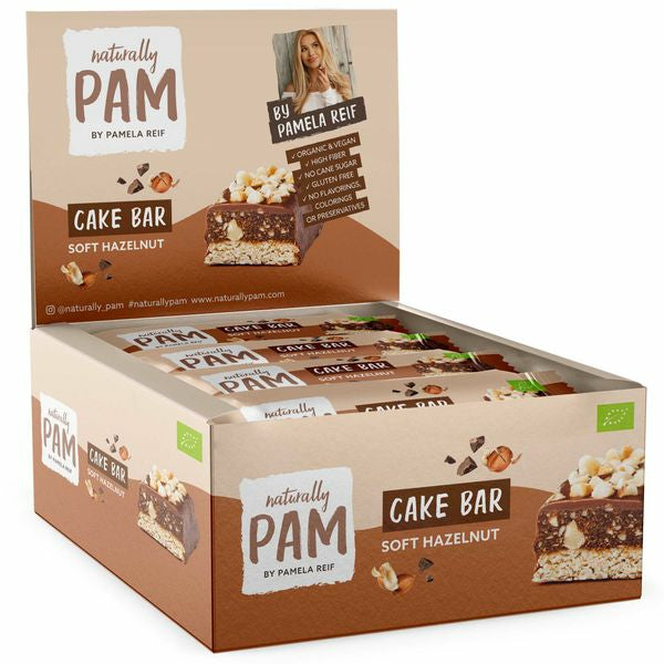 Naturally Pam Hafer-Riegel – Haselnuss, bio, vegan – 12 × 44 g