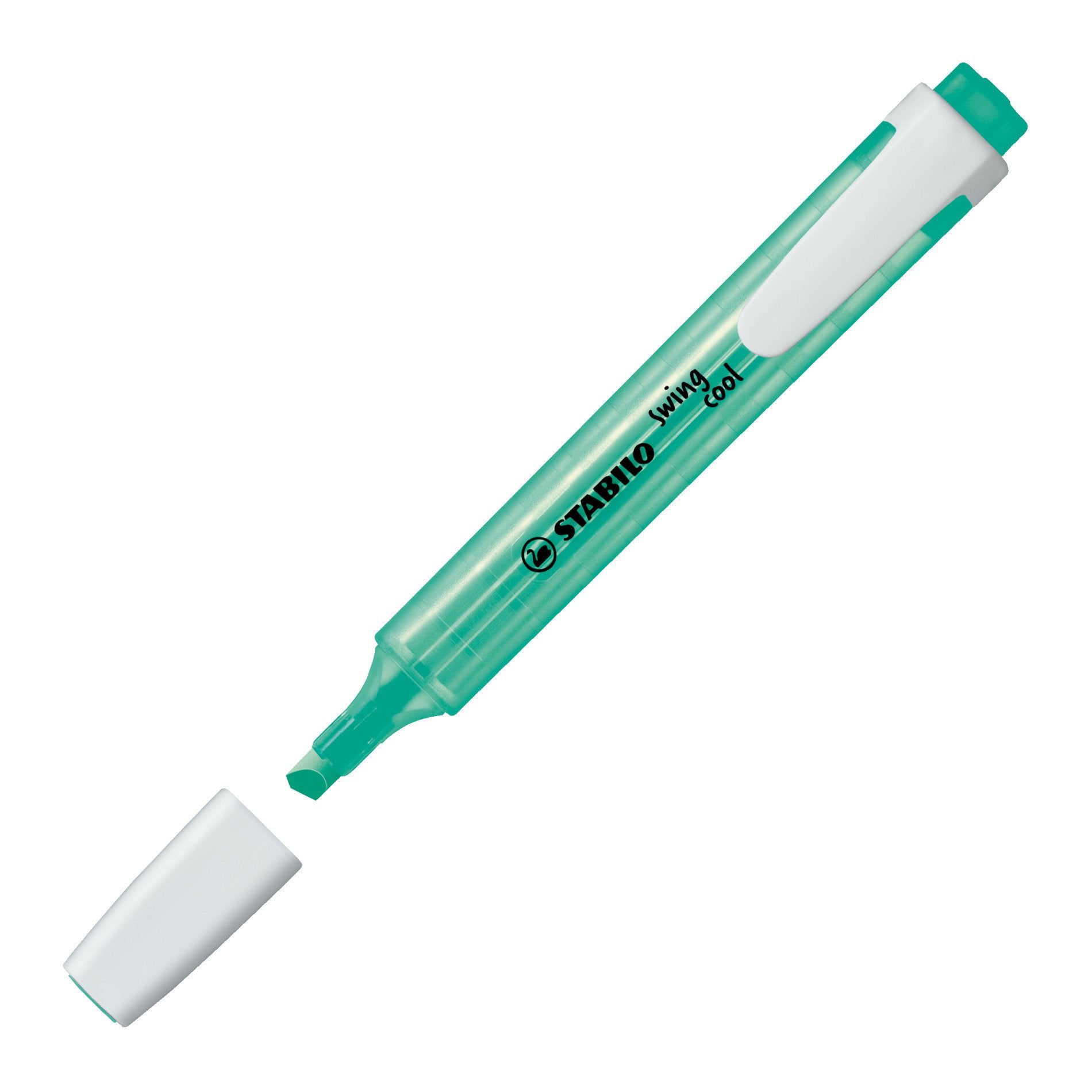 STABILO Swing Cool Textmarker türkis – Keilspitze, 1–4 mm
