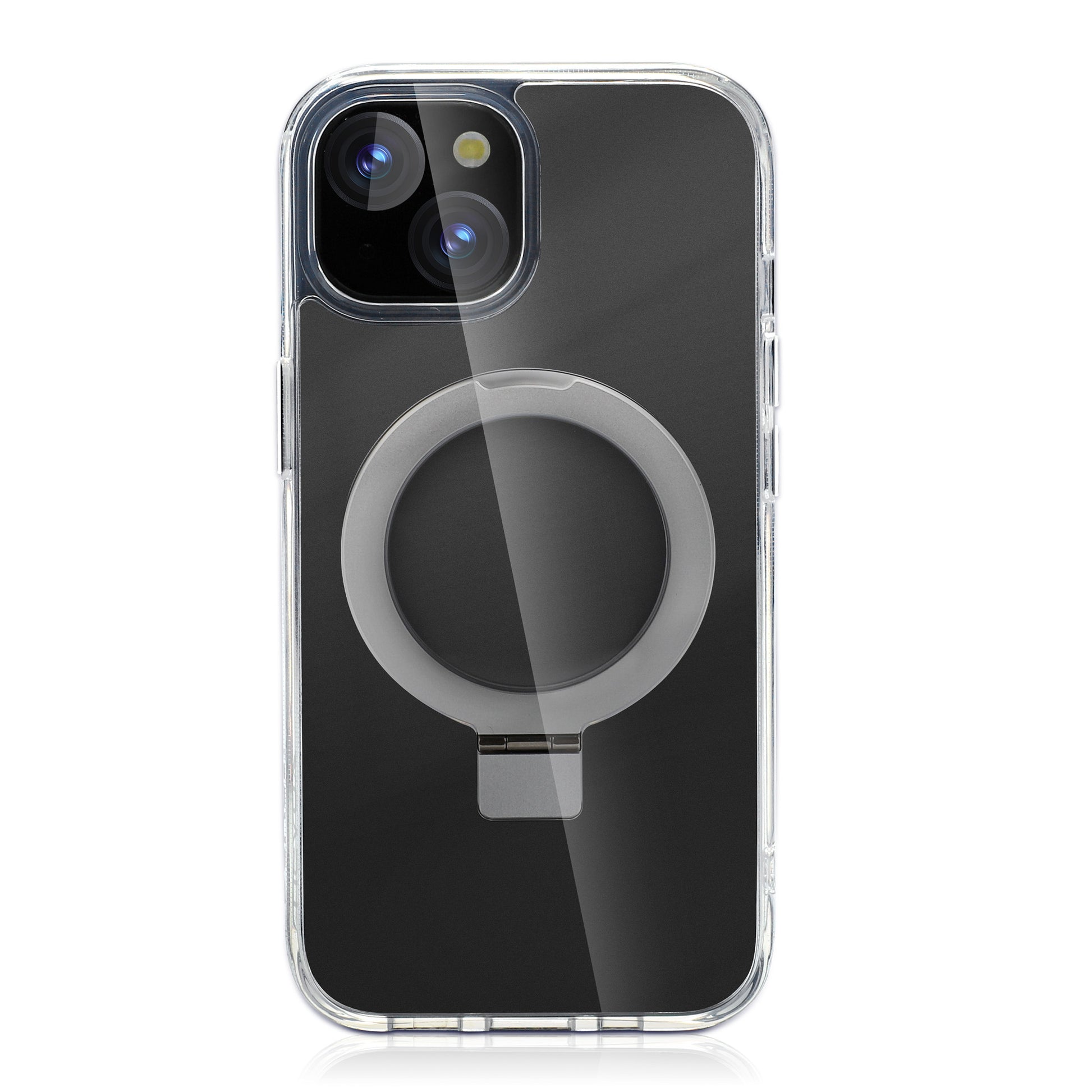 Nevox – Backcover – für Apple iPhone 16 – Transparent – TPU – MagSafe-kompatibel, Desktop-Ständer