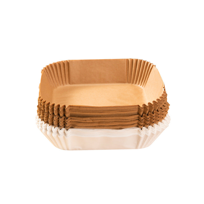 Nordic Quality Backpapier-Schalen für Heissluftfritteusen – 20 × 4,5 cm, 50 Stk., Teflonbeschichtet