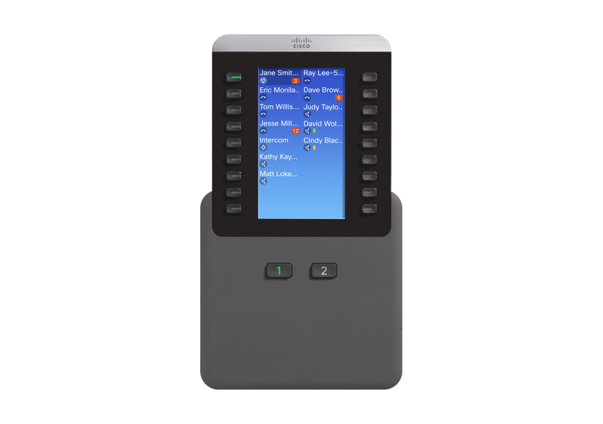 Cisco CP-8800-V-KEM – Erweiterungsmodul, 14 Tasten, für IP Phone 8865, grau