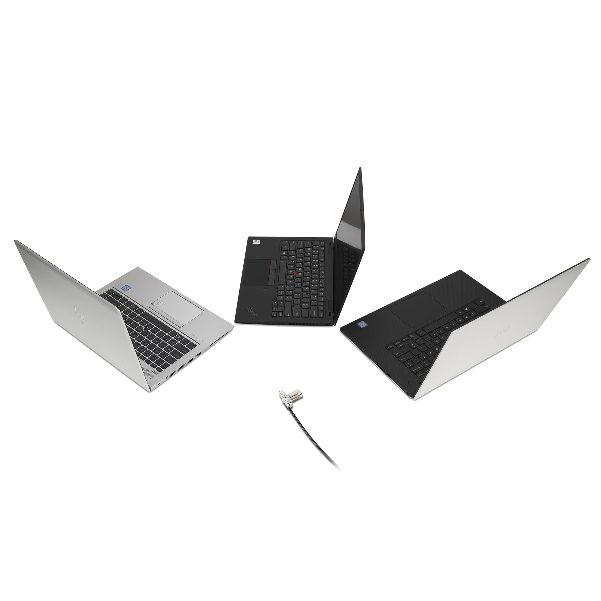 Kensington Universelles 3-in-1 Kombinationsschloss für Notebooks – 1,8 m Kabel, Karbonstahl – Schwarz