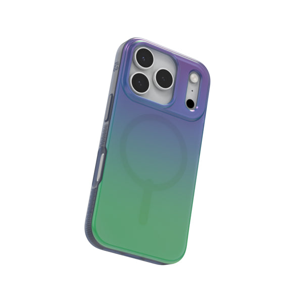 ZAGG Milan Snap Backcover – für Apple iPhone 17 Pro, MagSafe, Graphen, Grün / Blau, bis 4 m Sturzsicher