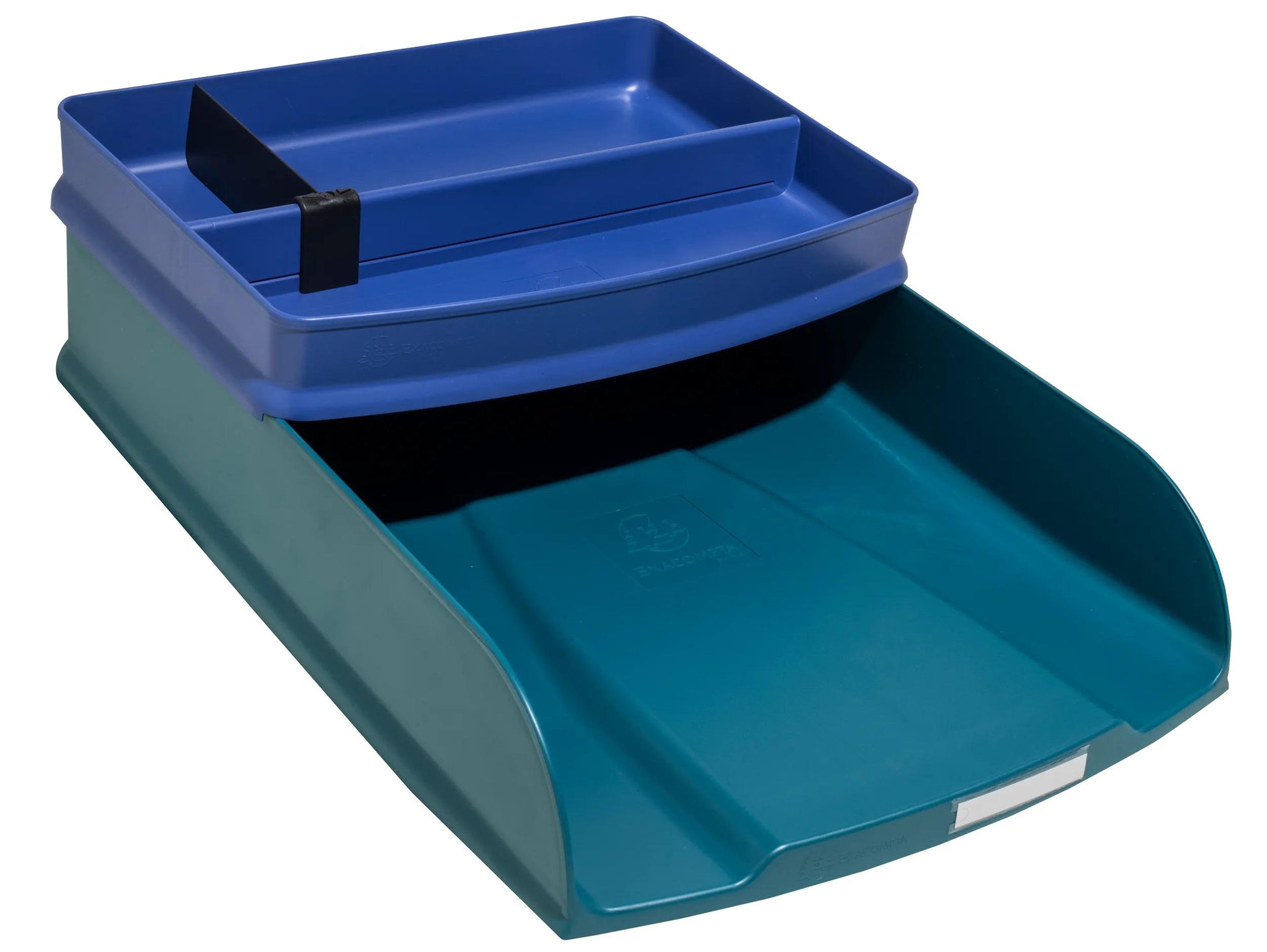 Exacompta Neo Deco – Briefkorb für A4+, hoch, Polystyrol (PS), türkis, 346 × 65 × 255 mm