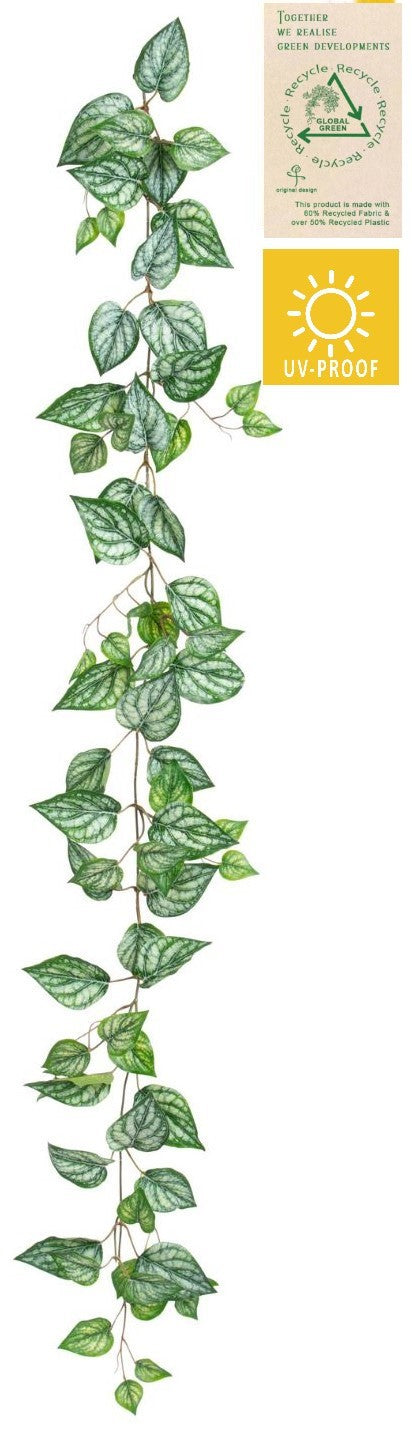 Botanic-Haus Girlande – 150 cm – 6-teilig – Stoff & recycelter Kunststoff, mehrfarbig