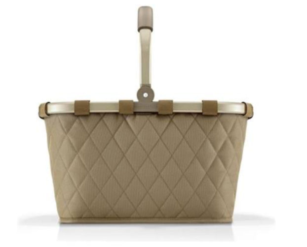 Reisenthel Stofftasche, Polyester, Motiv Rhombus Olive, 480×290×280 mm